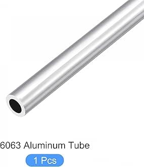 sourcing map 6063 Aluminum Tube (17mm OD x 11mm ID x 300mm L), Aluminum Round Tubing - for Home Furnishing, Machinery, DIY Handicraft