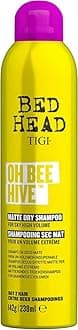 Bed Head by TIGI Oh Bee Hive Dry Shampoo – Lightweight, Oil & Grease Absorbing Hair Refresh, Instant Matte Clean Without Washing, Adds Volume, Texture and Refreshes Style for Fine, Flat & Oily Lock