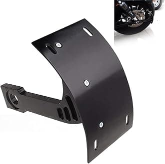 SUNPIE Black Motorcycle Cured Vertical Side Mount Licese Plate Tag Holder Bracket Fits All Sport Bike
