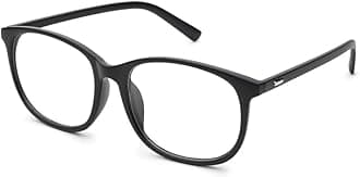 Jcerki Oversize Frame Nearsighted Glasses-2.50 Strength Short Sighted Men and women lightweight Myopia Spectacles