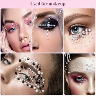 100g Flatback Pearls for Crafts,Assorted Sizes Half Round Pearl Beads Rhinestones for Nails,Pearl Flatback Resin Cabochons Beads for DIY Crafts Decoration (Blue Series)