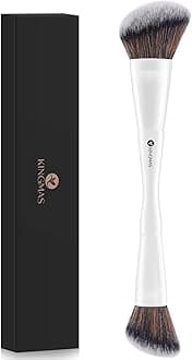 KINGMAS Foundation Makeup Brush, Premium Double-ended Concealer Contour Brush for Liquid, Cream, Powder, Blending Buffing Face Brush Makeup Tools (B. Concealer Brush)