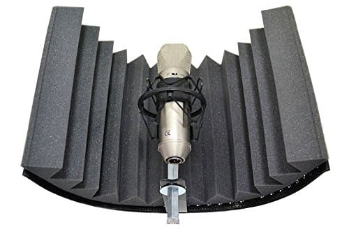 SOUNDKITZ - AEF PRO Advanced Vocal Booth - Studio Microphone Reflection Filter - Create Your Recording Studio Anywhere