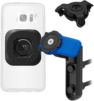 Quad Lock Brake Clutch Motorcycle Phone Mount Kit with Vibration Dampener and MAG Universal Adaptor