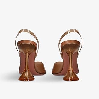 Slingback Mesh Mule Heels for Women with 3.75 Inches Heel