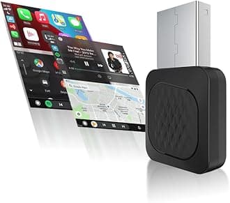 Mini Ultra,Autobox New Verison 2-in-1 Wireless CarPlay and Wireless Android Auto Adapter for Factory Wired CP/AA,Not Use for BMW and Tesla,Compact Size and Easy to Use,Black