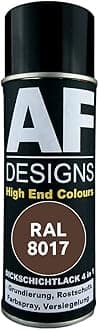 Alex Flittner Designs Rust Protection Paint 4-in-1 RAL 8017 Chocolate Brown Metal Protective Paint Spray Rust Protection Paint Spray Can
