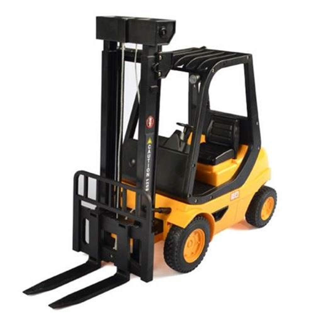 redcolourful DOUBLE-E Kids Eletric Remote Control Engineering Forklift Modeling Toy for Toys Gifts