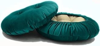 Augld 2 Pack Bar Stool Cushions with Elastic Band Stool Cover 14 Inch Teal