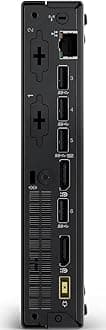 Lenovo ThinkCentre M625 Mini Desktop Computer PC Windows 11 Home, 2-core AMD A4-9120C (up to 2.4 GHz), 8GB RAM, 256GB PCIe SSD, AMD Radeon R4 Graphics, 2x Display Ports, 6x USB Ports, RJ-45, w/Battery