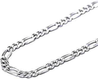 Silvora S925 Curb Link Chain Necklace 3MM/5MM, Sterling Silver Figaro Link Chains for Men Women Italy Miami Curb Chains 14-28 Inches （Gift Packaging