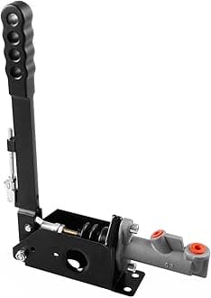 RYANSTAR Hydraulic Handbrake Adjustable Ebrake Long Lever Handle Fit for Drift Track Rally Racing Master Cylinder 0.75, E Brake Racing Emergency Brake Vertical Position Ergonomic Handle & Anti-Slip