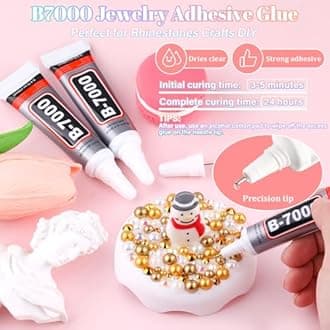 14000Pcs Flatback Pearls and Rhinestones for Crafting, White Brown Mixed Size...