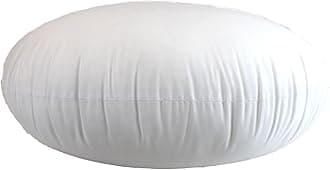 MoonRest Round Pillow Insert Hypoallergenic Polyester Form Stuffer-%100 Cotton Blend Covering for Sofa Sham, Decorative Pillow, Cushion and Bed - 12 Inch Diameter