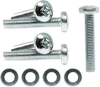 M8 x 50mm TV Wall Mount Bracket Phillips Screws Bolts for TV + Washers H01B