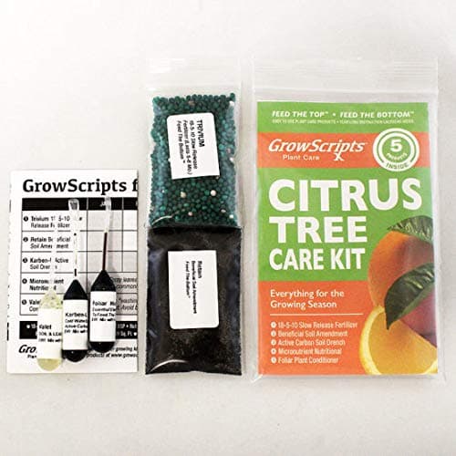 GrowScripts: 5PC Citrus Tree Care Kit for Small Trees and Bushes