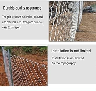 LFFH Hot-dip Galvanized Steel Mesh, Breeding Netting Fence Wire 2mm Wire diameter 5cm Pore size Poultry Net for Vegetable Garden Farm (Color : 2.0mm, Size : 1.2x10m)
