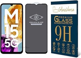 Ultra Privacy Tempered Glass For Samsung Galaxy M15 5G Cellphone(Pack Of 1) With Free Installation Kit. Edge To Edge.(In-Screen Fingerprint Lock Will Not Work With The Privacy Guard)-6.5In