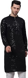 Men's Chikankari Embroidered and Sequence Kurtas