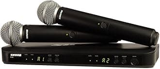 Shure Wireless Microphone System, Black (BLX288/SM58-H9)