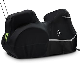 Trike Cover,Motorcycle Cover Heavy Duty 420D Waterproof for Trike Models Harley Davidson freewheeler, Tri Glide, CVO Version, Goldwing, Chidftain, Challenger, Elite Storage, Black