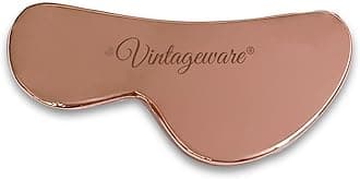 Vintageware Copper Gua Sha (IASTM Tool) Board For Massage & Acupressure Therapy Trigger Point Treatment Scraping Face Massage Tool (B-Shaped)