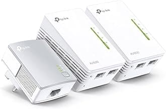 TP-Link TL-WPA4220 TKIT 2-Port Powerline Adapter Starter Kit, WiFi Extender Booster Trasfer Speeds up to 600Mbps, 2x Ethernet Ports, One-Touch Wi-Fi Configuration, Easy App Management