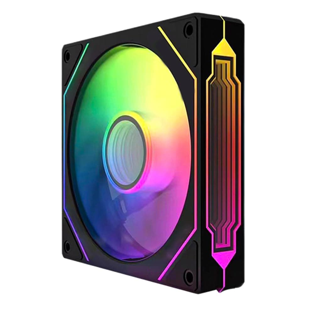 ICOLER Prism 4PRO ARGB Reverse Case Fan,Infinity Mirror Light Effect Design Cooling Fan, 120mm CPU Fan PWM 800-2000RPM 58.36CFM 2.07MMH20 HDB Bearing for PC Chassis&CPU Cooler&Desktop Case
