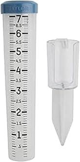 Taylor Precision Products 5293501 Rain Gauge, Clear and Teal