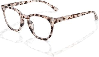LianSan Reading Glasses for Women - Stylish Blue Light Blocking Computer Readers with Spring Hinge(Leopard,1.75x)