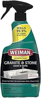 Granite & Stone Cleaner, Polish & disinfectant Spray for Countertops, floors, shower stalls 16 fl oz.