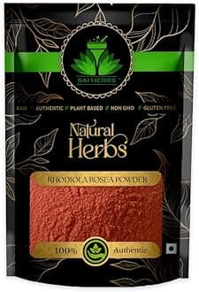 Rhodiola Rosea Herbal Powder - Golden Root Herbal Powder - Supports Energy Production Focus and Attention - Pure & Natural (100 Grams)