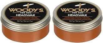 Woody's Headwax Styling Pomade for Men, Flexible Hold, High Shine, with Natural Beeswax, Non-stiff, Non-Sticky, Moldable, For all Hair Types, Travel-size, 2 oz./ 2-Pack