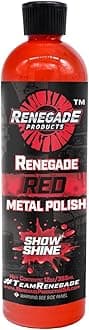 Renegade ProductsRed Liquid Metal Polish - Metal Polish & Car Scratch Removal, for Use on Chrome, Stainless Steel, & Aluminum, Cleaner & Polish for Cars, Trucks, Bikes