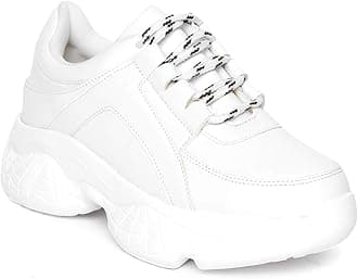 Vendoz Women Premium White Casual Shoes Sports Shoes Sneakers
