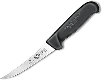 Victorinox CW455 Fibrox Boning Knife Narrow Curved Blade,Black,5.6603.12