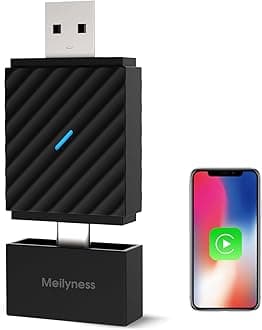 Wireless CarPlay Adapter, Convert Wired to Wireless, Plug&Play USB A/Type C Design for Cars That Built-in Wired Apple Car Play, Easy Use&Seamless Connection for iPhone iOS 10+