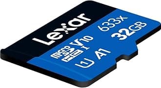 Lexar 32GB (2-Pack) High-Performance 633x micro SD Card w/ SD Adapter, UHS-I, C10, U1, A1, Full HD, 4K, Up To 100MB/s Read Memory Card, for Smartphones, Tablets, and Action Cameras (LMS0633032G-B2ANU)