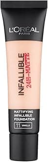 2 x L'Oreal Paris Infallible 24H Matte Foundation 35ml - 11 Vanilla