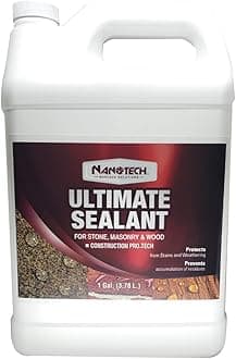 Nanotech Surface Solutions Ultimate Sealant - Water Repellent Invisible Penetrative Coating for Concrete, Masonry, Clay, Limestone, Sandstone, Cantera, SiO2 Water Based Fast Curing, 1 Gallon (128 Oz.)
