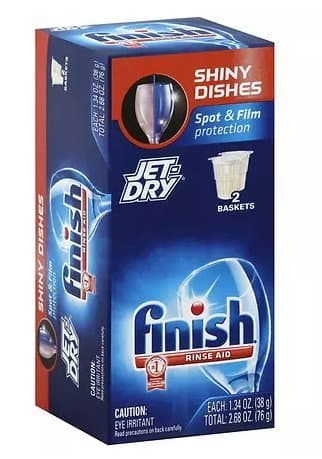Finish Jet-Dry Solid Rinse Aid Agent Lemon 2.68o z- pack of 1