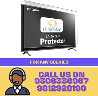 46 inch 3mm Acrylic TV Screen Guard | 9H Hardness | Scratch & Splash Resistant | ISO Certified Protection with Ultra HD Clarity
