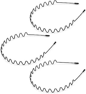 Black Fashionable Simple Elastic Non-slip（3 pcs）