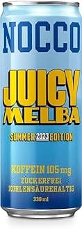12 cans of NOCCO BCAA Drink | Juicy Melba Summer Edition 2023 | Buxtrade | 330ml | 105 mg caffeine