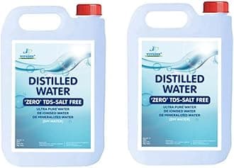 VITSZEE Ultra Pure Di-Ionised Distilled Water 1L (pack of 2) For Battery/Inverter/Medical Equipment's/Chemicals And Cosmetic Formulations DM water Di ionized water