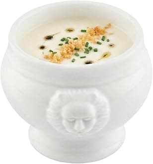 Porcelain Soup Bowl, Porcelain Soup Cup - Lions Head Bowl - 6 Ounce - 10ct Box - Restaurantware