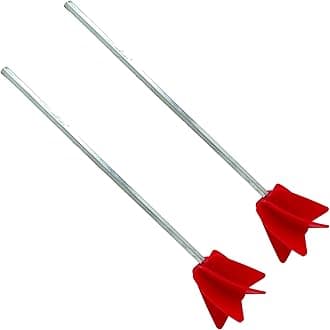 Edward Tools Paint Mixer Drill Attachment (Pack of 2) - Helix Mixer for 1 Gallon of Paint Epoxy, Resin, Silicone - Consistent Even Flow Stirrer Paddle - Works with all 3/8” and Larger Drills