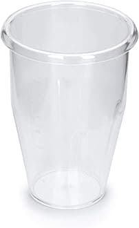 KLARSTEINKraftpaket Pro Plastic Mixer Cup - Accessory, Replacement Cup, Capacity:1 Litre, Shaker Cup, for Use with The Klarstein Kraftpaket Pro Milkshake Maker, Material: PVC, Colour: Transparent