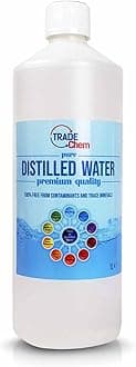 Distilled Water - 100% Ultra Pure Water (Blue) (1L)