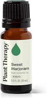 Sweet Marjoram Essential Oil 10 mL (1/3 oz) 100% Pure, Undiluted, Soothing Aromatherapy for Digestive Support and Sore Muscles